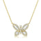 Butterfly Link Diamond Pendant - 1